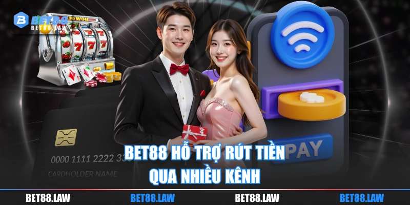 BET88 hỗ trợ rút tiền qua nhiều kênh
