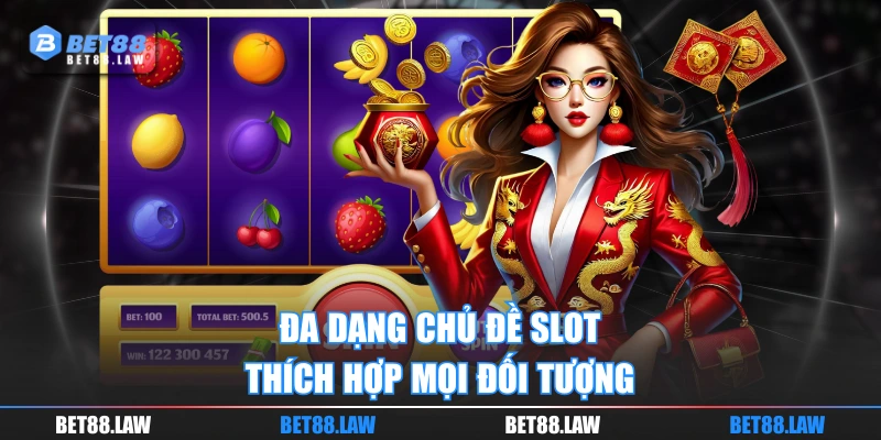 Đa dạng chủ đề slot & thích hợp mọi đối tượng