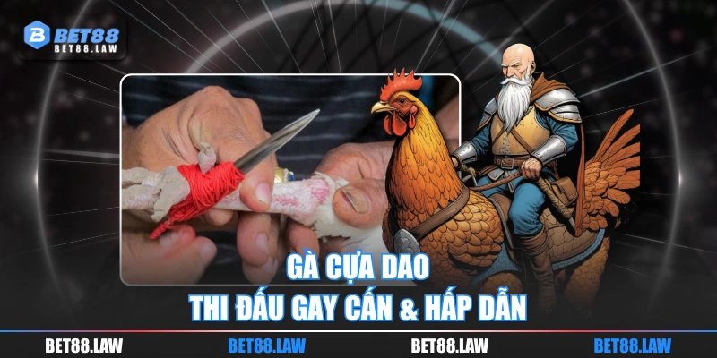 Gà cựa dao thi đấu gay cấn & hấp dẫn
