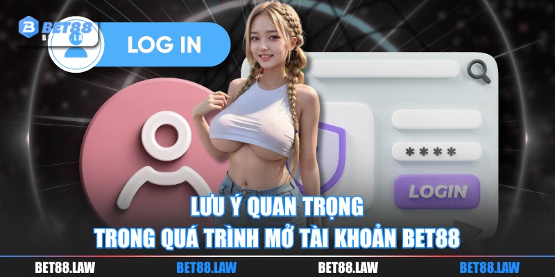 Lưu ý quan trọng trong quá trình mở tài khoản BET88