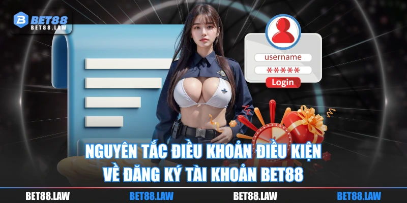 Nguyên tắc điều khoản điều kiện về đăng ký tài khoản BET88