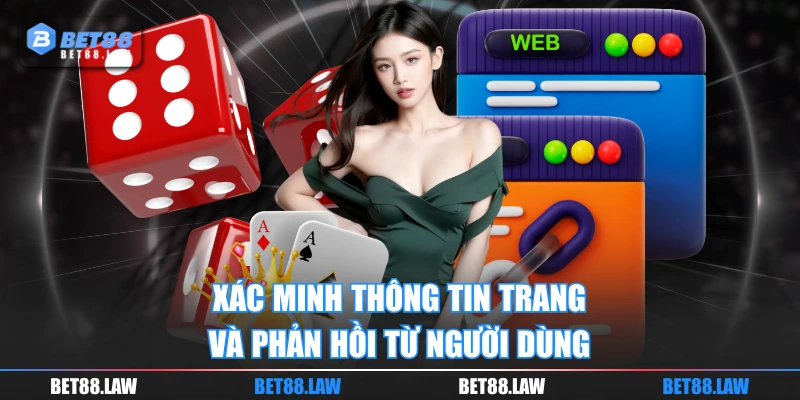 Xác minh thông tin trang và phản hồi từ người dùng