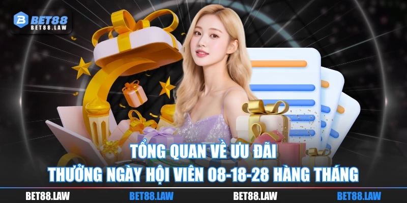 Tổng quan về ưu đãi thưởng ngày hội viên 08-18-28 hàng tháng